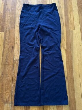 HALARA Navy High-Waist Flare Pants